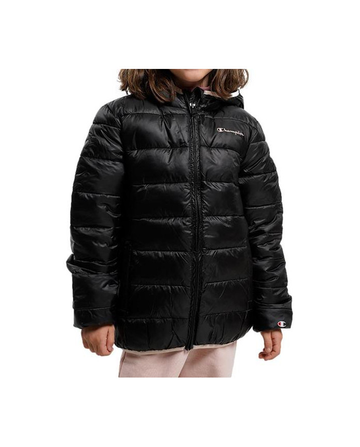 Champion Dziecięca Kurtka Hooded Jacket 306197KK001 Czarny | Sklep Monotox