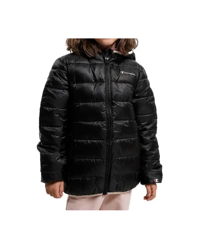 Champion Dziecięca Kurtka Hooded Jacket 306197KK001 Czarny | Sklep Monotox