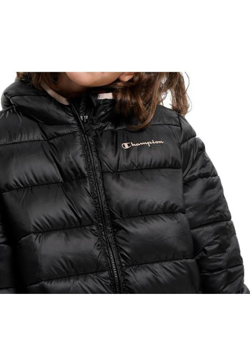 Champion Dziecięca Kurtka Hooded Jacket 306197KK001 Czarny | Sklep Monotox