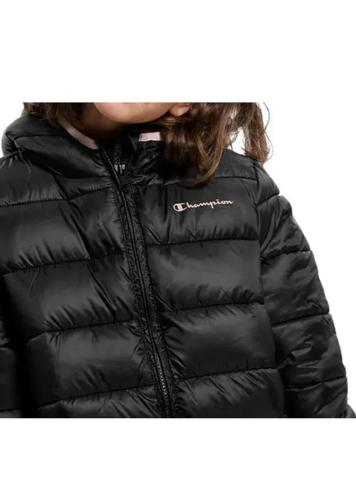 Champion Dziecięca Kurtka Hooded Jacket 306197KK001 Czarny | Sklep Monotox