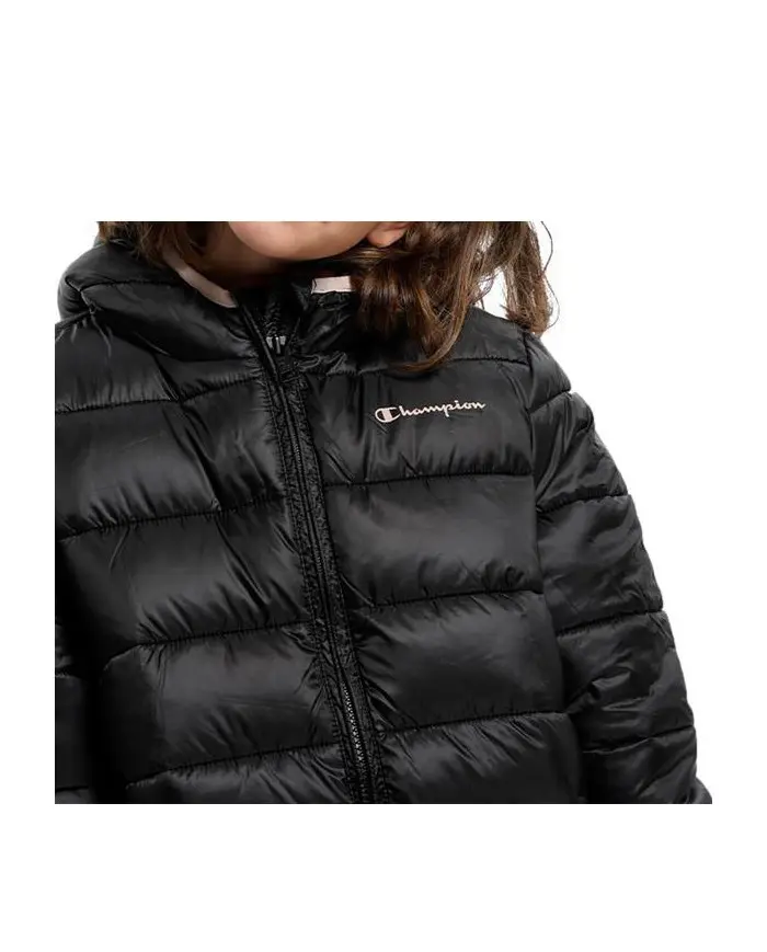 Champion Dziecięca Kurtka Hooded Jacket 306197KK001 Czarny | Sklep Monotox