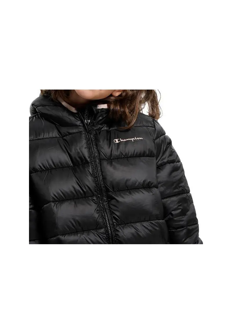 Champion Dziecięca Kurtka Hooded Jacket 306197KK001 Czarny | Sklep Monotox