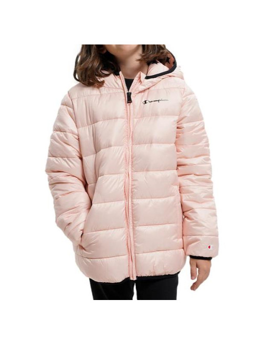 Champion Dziecięca Kurtka Hooded Jacket 306197PS075 Różowy | Sklep Monotox