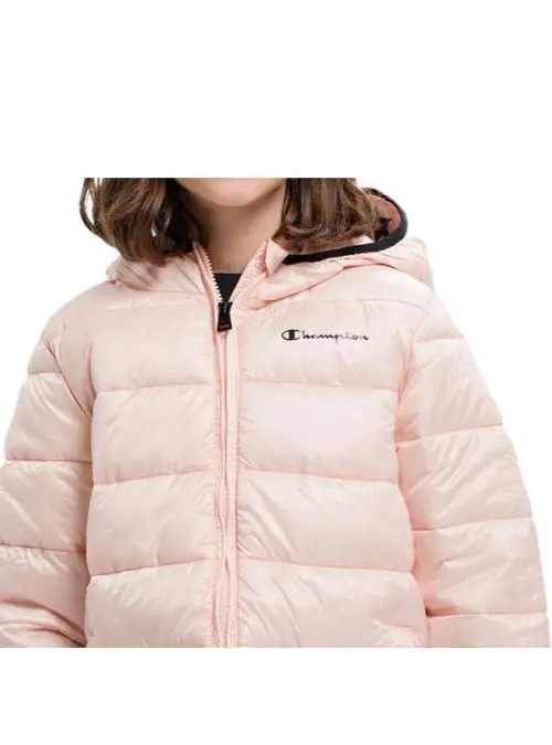 Champion Dziecięca Kurtka Hooded Jacket 306197PS075 Różowy | Sklep Monotox
