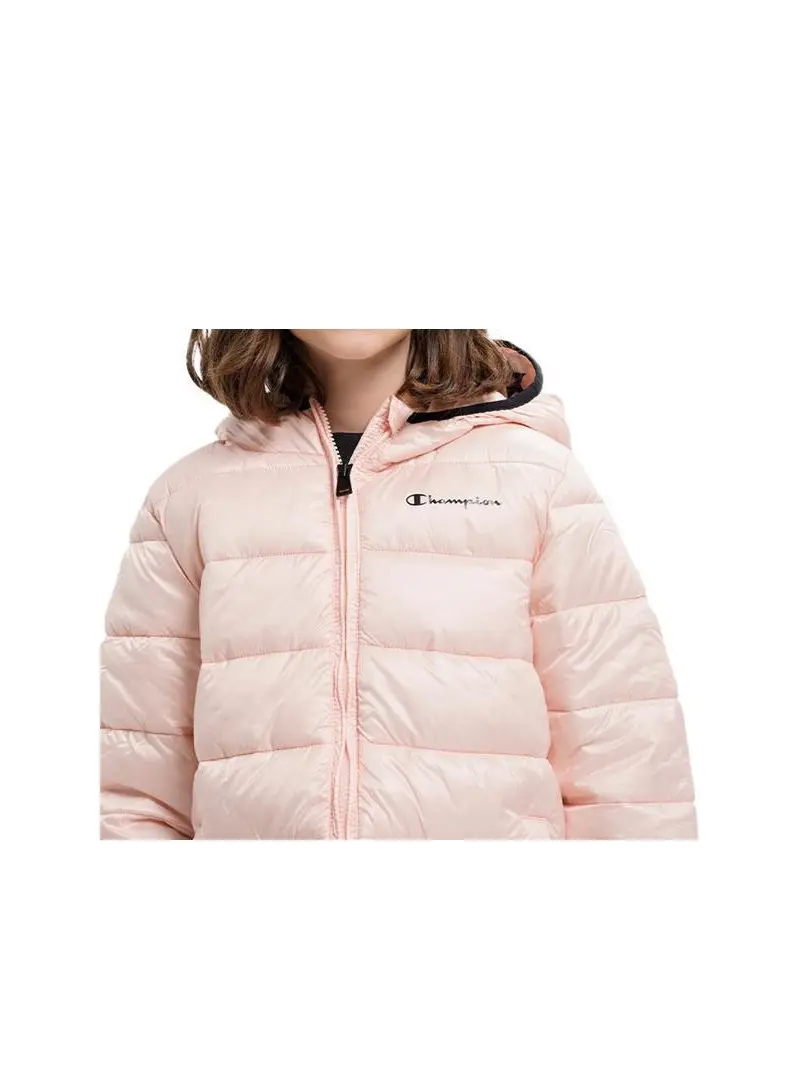 Champion Dziecięca Kurtka Hooded Jacket 306197PS075 Różowy | Sklep Monotox