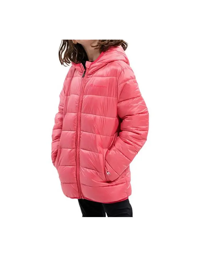 Champion Dziecięca Kurtka Hooded Jacket 306197PS171 Różowy | Sklep Monotox