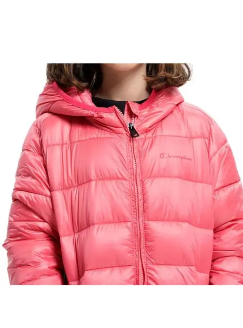 Champion Dziecięca Kurtka Hooded Jacket 306197PS171 Różowy | Sklep Monotox