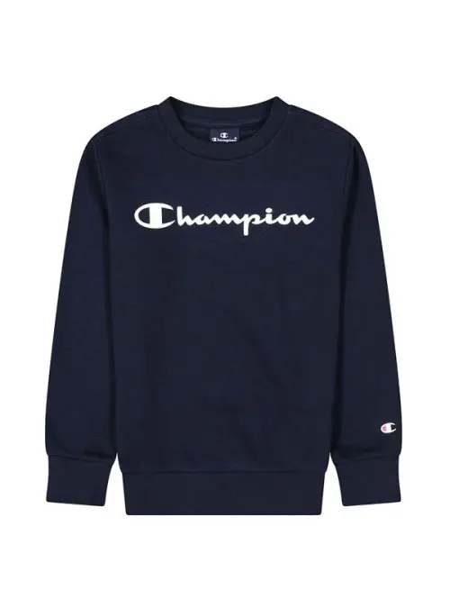 Champion Dziecięca Bluza Crewneck Sweatshirt 306278BS501 Granatowy | Sklep Monotox