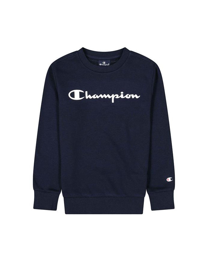 Champion Dziecięca Bluza Crewneck Sweatshirt 306278BS501 Granatowy | Sklep Monotox