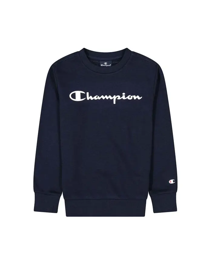 Champion Dziecięca Bluza Crewneck Sweatshirt 306278BS501 Granatowy | Sklep Monotox
