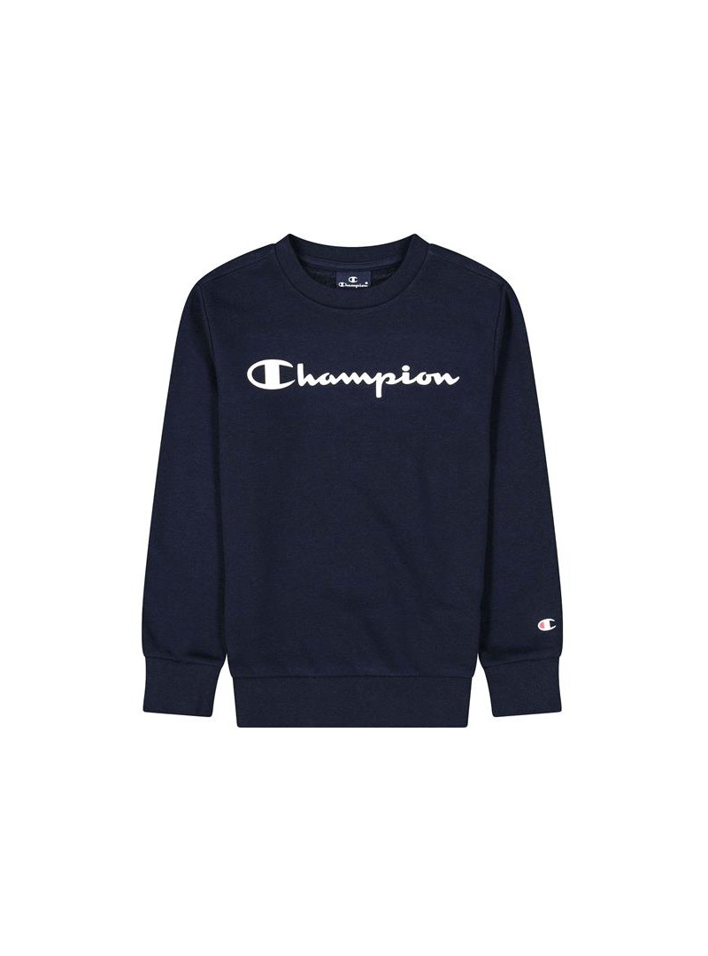 Champion Dziecięca Bluza Crewneck Sweatshirt 306278BS501 Granatowy | Sklep Monotox