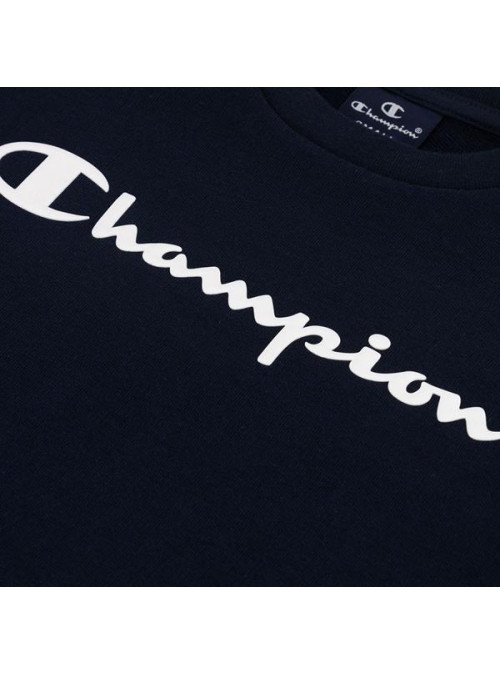 Champion Dziecięca Bluza Crewneck Sweatshirt 306278BS501 Granatowy | Sklep Monotox