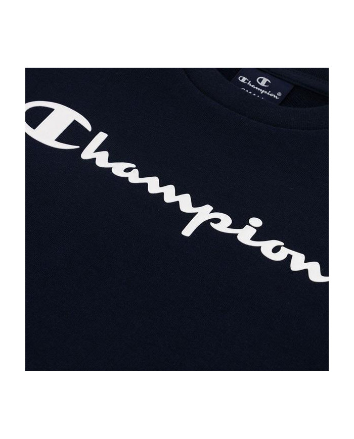 Champion Dziecięca Bluza Crewneck Sweatshirt 306278BS501 Granatowy | Sklep Monotox