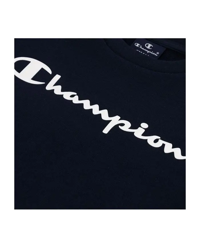 Champion Dziecięca Bluza Crewneck Sweatshirt 306278BS501 Granatowy | Sklep Monotox
