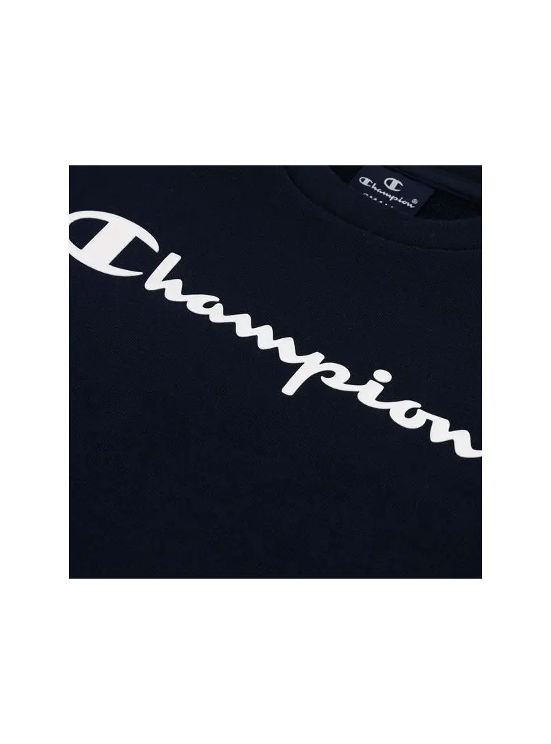 Champion Dziecięca Bluza Crewneck Sweatshirt 306278BS501 Granatowy | Sklep Monotox
