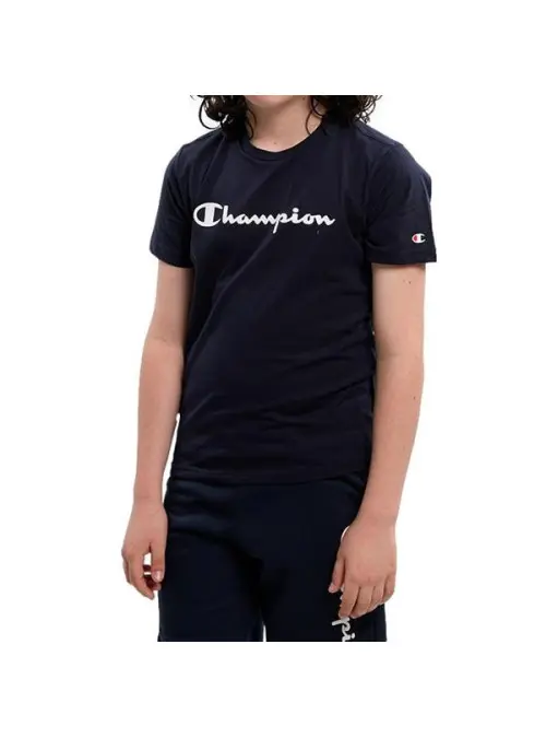 Champion Dziecięcy T-shirt Crewneck T-shirt 306285BS501 Granatowy | Sklep Monotox