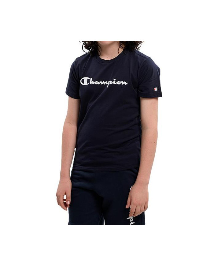 Champion Dziecięcy T-shirt Crewneck T-shirt 306285BS501 Granatowy | Sklep Monotox