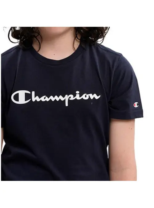 Champion Dziecięcy T-shirt Crewneck T-shirt 306285BS501 Granatowy | Sklep Monotox