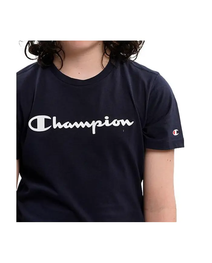 Champion Dziecięcy T-shirt Crewneck T-shirt 306285BS501 Granatowy | Sklep Monotox