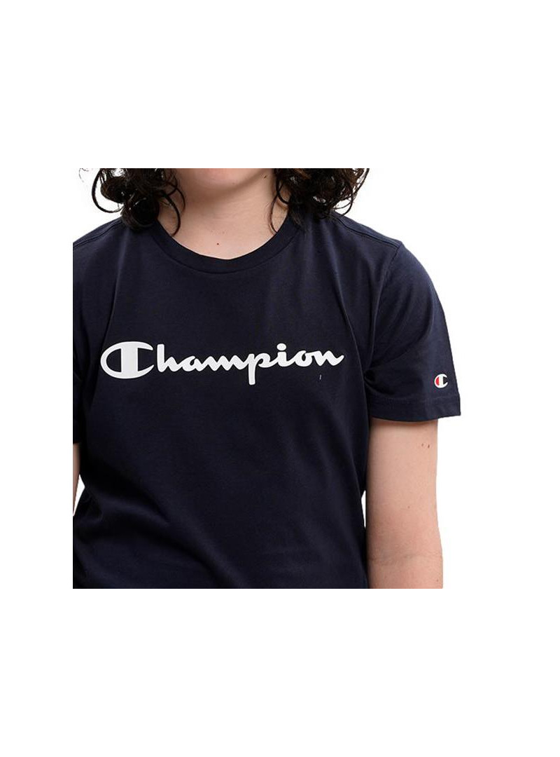 Champion Dziecięcy T-shirt Crewneck T-shirt 306285BS501 Granatowy | Sklep Monotox