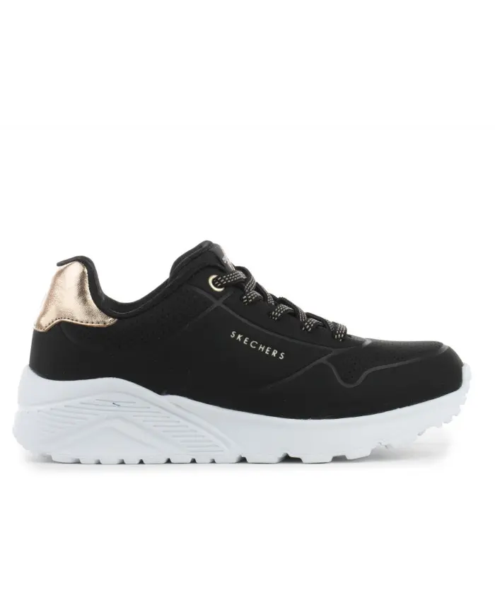 Skechers Damskie Sneakersy Uno Lite 310384LBLK Czarny | Sklep Monotox