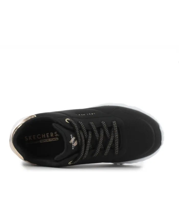 Skechers Damskie Sneakersy Uno Lite 310384LBLK Czarny | Sklep Monotox