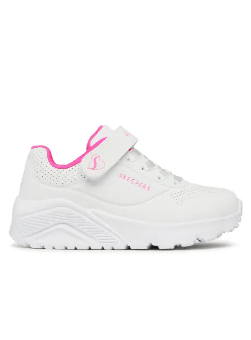 Skechers Dziecięce Sneakersy Uno Lite 310451LWHP Biały | Sklep Monotox