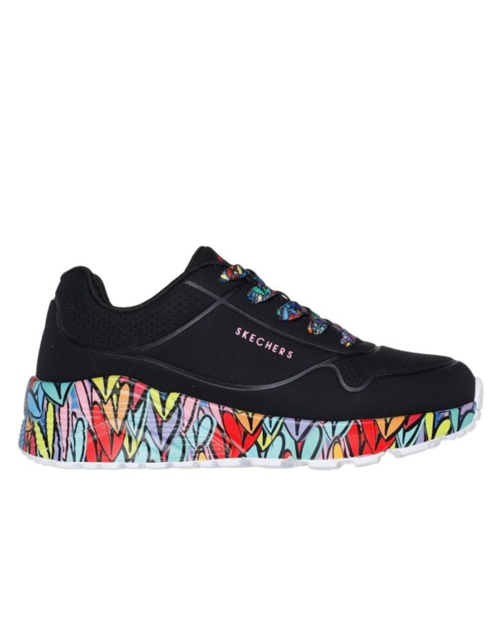 Skechers Dziecięce Sneakersy Uno Lite-subtle Love 314088LBKMT Czarny | Sklep Monotox
