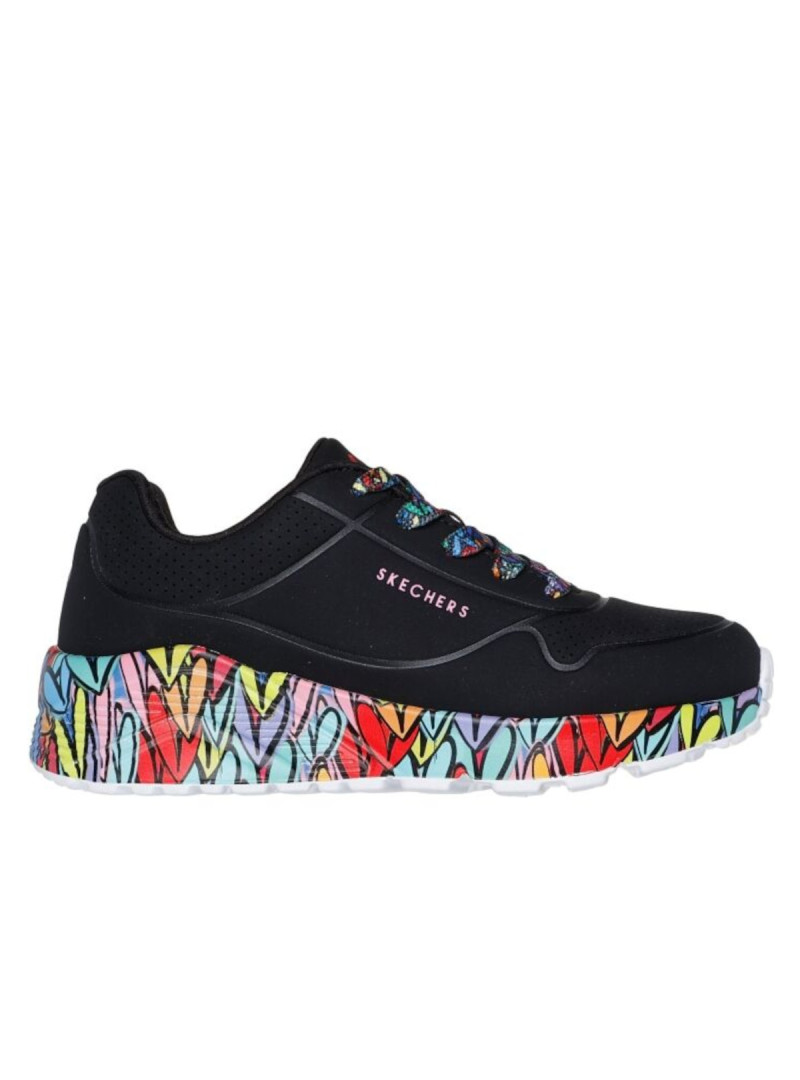 Skechers Dziecięce Sneakersy Uno Lite-subtle Love 314088LBKMT Czarny | Sklep Monotox