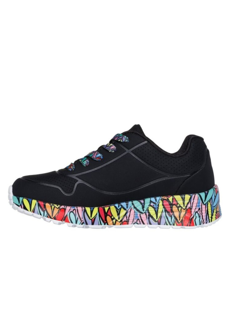 Skechers Dziecięce Sneakersy Uno Lite-subtle Love 314088LBKMT Czarny | Sklep Monotox