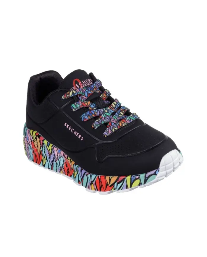 Skechers Dziecięce Sneakersy Uno Lite-subtle Love 314088LBKMT Czarny | Sklep Monotox