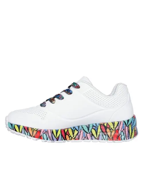 Skechers Dziecięce Sneakersy Uno Lite-subtle Love 314088LWMLT Biały | Sklep Monotox