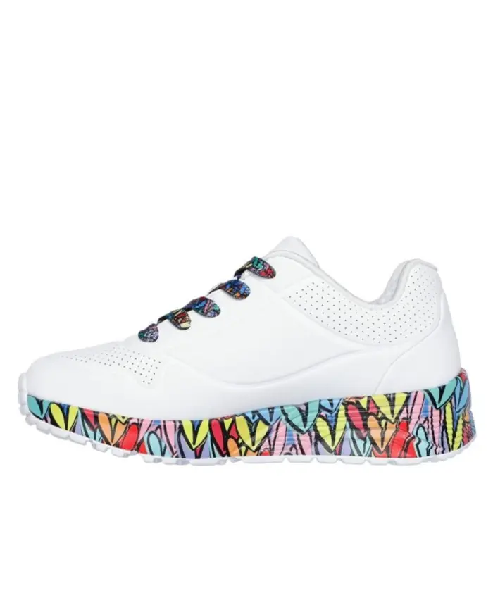 Skechers Dziecięce Sneakersy Uno Lite-subtle Love 314088LWMLT Biały | Sklep Monotox