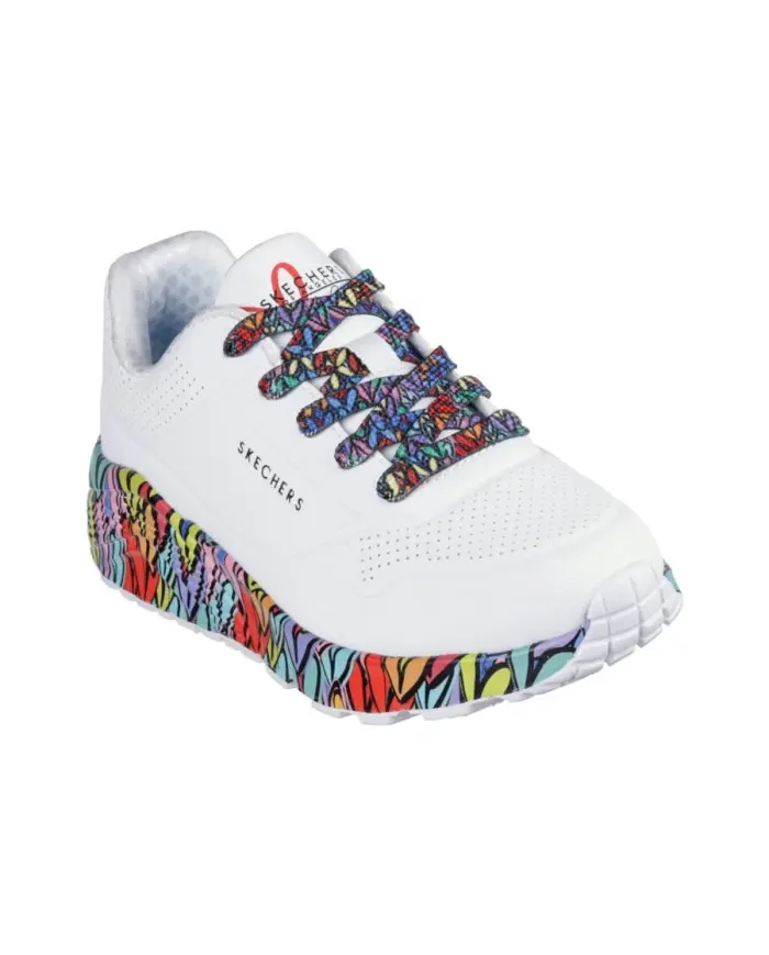 Skechers Dziecięce Sneakersy Uno Lite-subtle Love 314088LWMLT Biały | Sklep Monotox