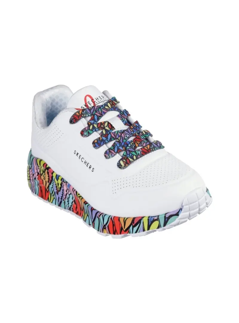 Skechers Dziecięce Sneakersy Uno Lite-subtle Love 314088LWMLT Biały | Sklep Monotox