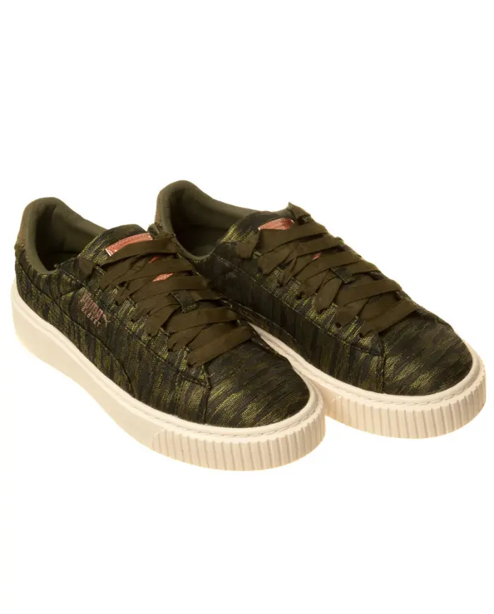 Puma Damskie Sneakersy Basket Platform Vr Wmns 36409201 Zielony | Sklep Monotox