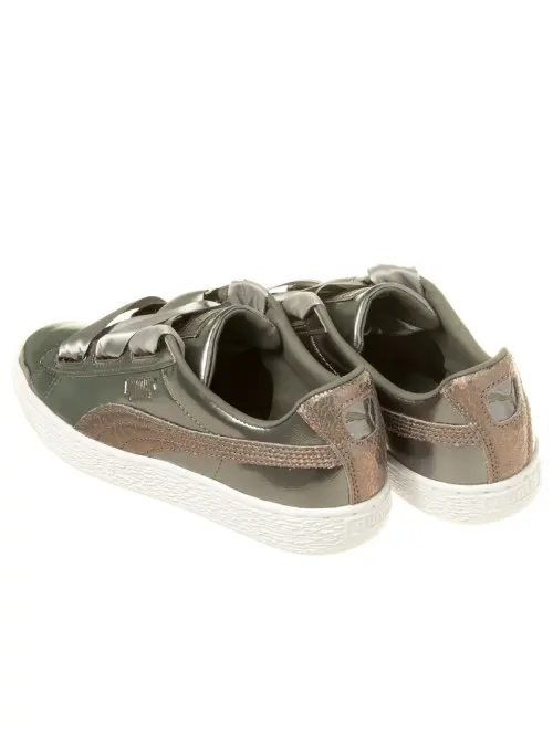 Puma Dziecięce Sneakersy Basket Heart Lunar Lux Jr 36599301 Srebrny | Sklep Monotox