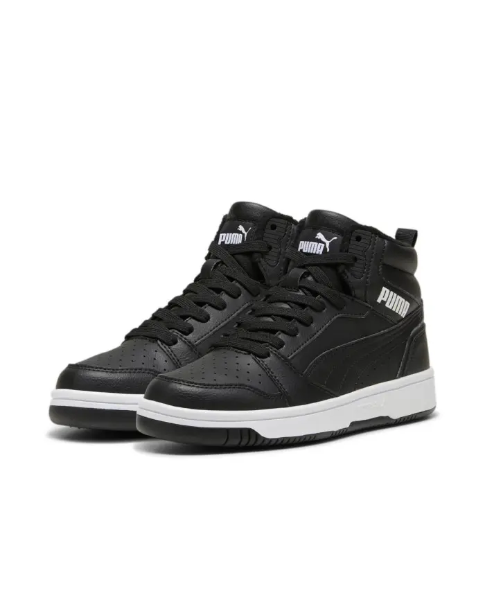 Puma Dziecięce Sneakersy Buty Puma Rebound V6 Mid Wtr J 39468501 Czarny | Sklep Monotox