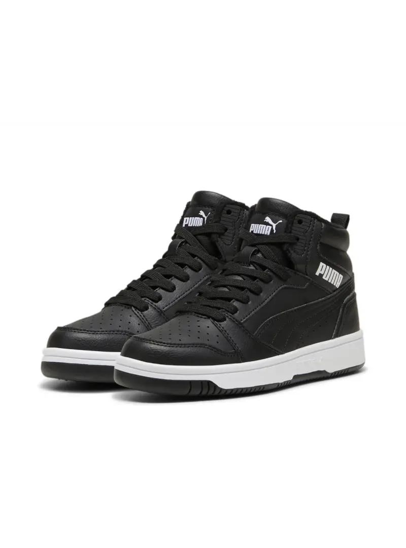 Puma Dziecięce Sneakersy Buty Puma Rebound V6 Mid Wtr J 39468501 Czarny | Sklep Monotox