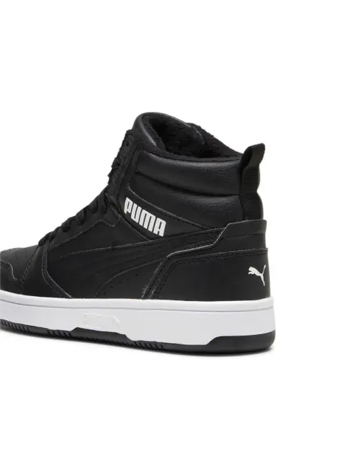 Puma Dziecięce Sneakersy Buty Puma Rebound V6 Mid Wtr J 39468501 Czarny | Sklep Monotox