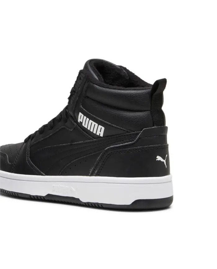 Puma Dziecięce Sneakersy Buty Puma Rebound V6 Mid Wtr J 39468501 Czarny | Sklep Monotox