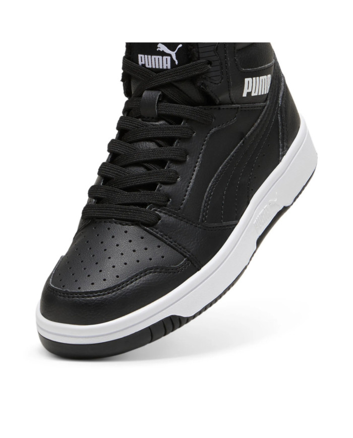 Puma Dziecięce Sneakersy Buty Puma Rebound V6 Mid Wtr J 39468501 Czarny | Sklep Monotox