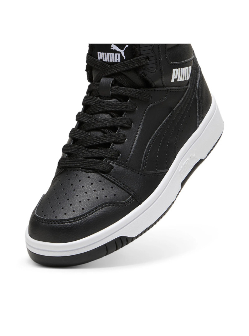 Puma Dziecięce Sneakersy Buty Puma Rebound V6 Mid Wtr J 39468501 Czarny | Sklep Monotox