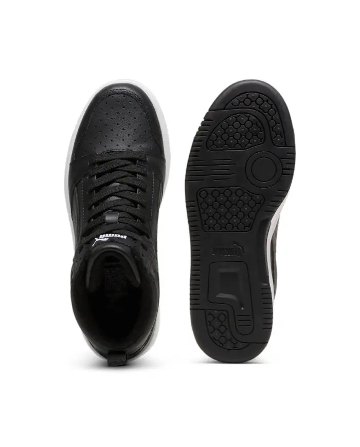 Puma Dziecięce Sneakersy Buty Puma Rebound V6 Mid Wtr J 39468501 Czarny | Sklep Monotox