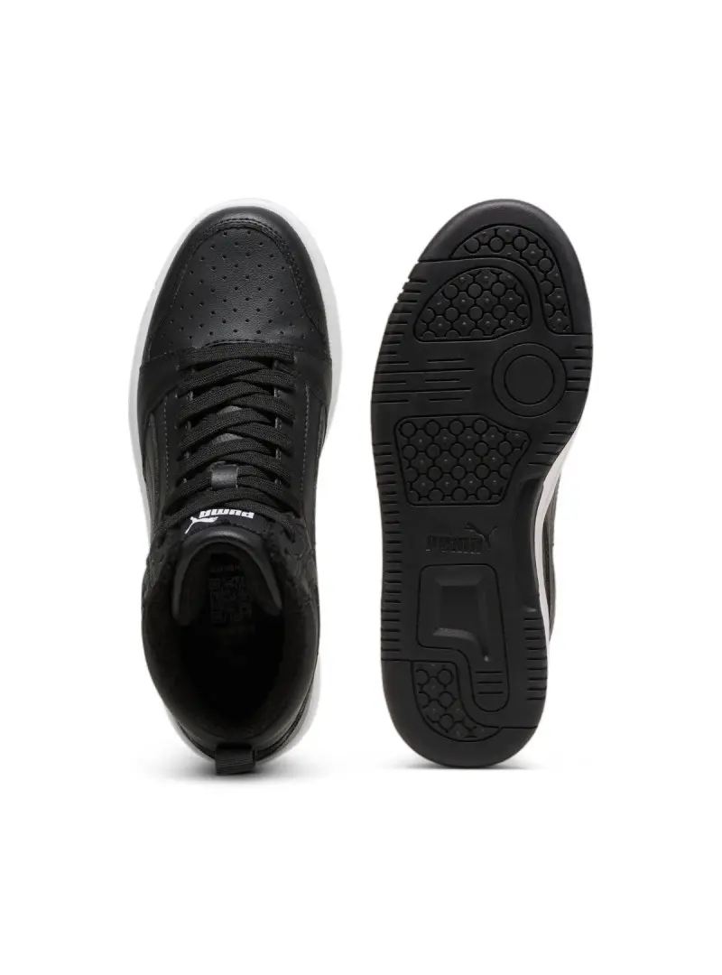 Puma Dziecięce Sneakersy Buty Puma Rebound V6 Mid Wtr J 39468501 Czarny | Sklep Monotox