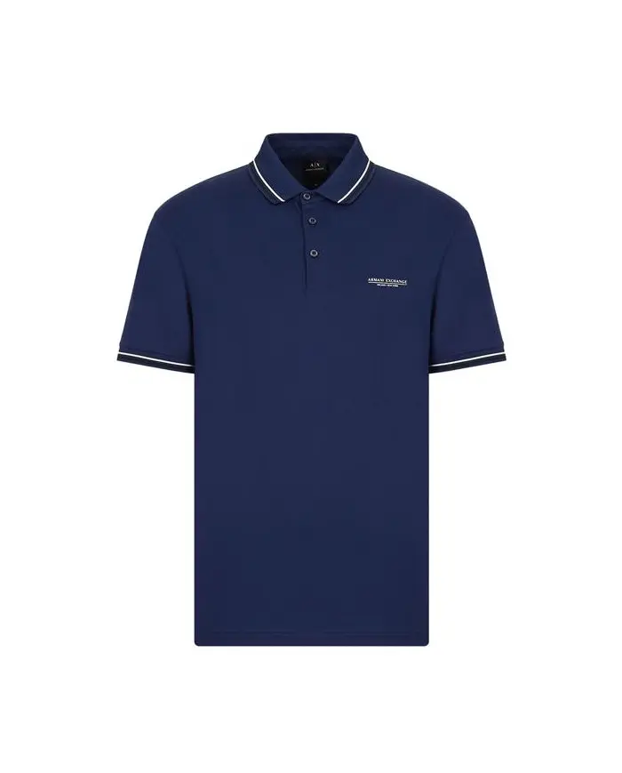 Armani Exchange Męskie Polo 3LZFLB-ZJ9AZ-15BF Granatowy | Sklep Monotox