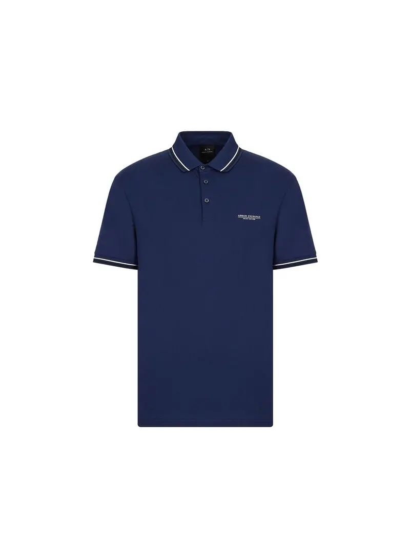 Armani Exchange Męskie Polo 3LZFLB-ZJ9AZ-15BF Granatowy | Sklep Monotox
