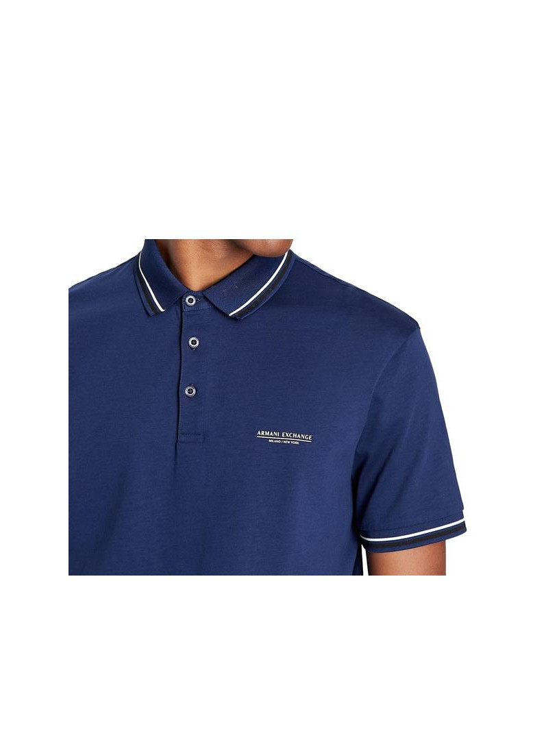 Armani Exchange Męskie Polo 3LZFLB-ZJ9AZ-15BF Granatowy | Sklep Monotox