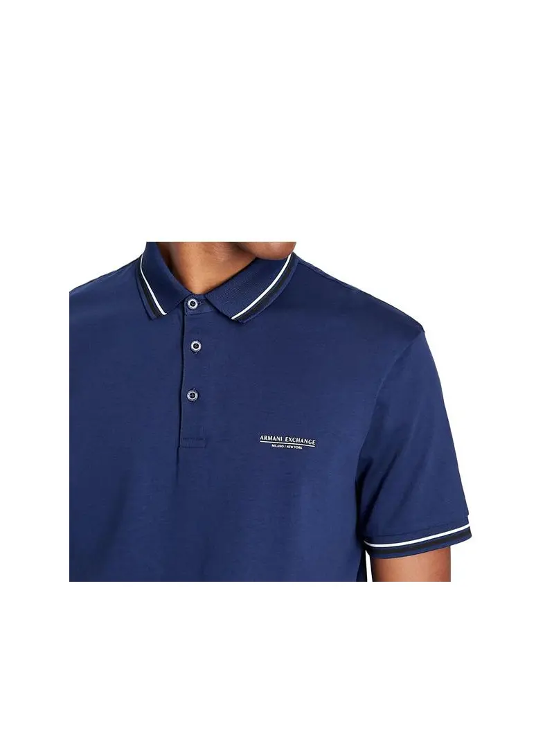 Armani Exchange Męskie Polo 3LZFLB-ZJ9AZ-15BF Granatowy | Sklep Monotox