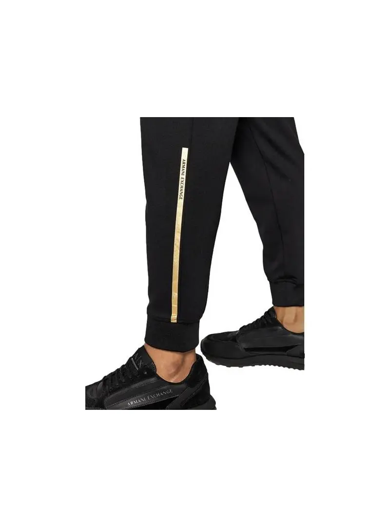 Armani Exchange Męskie Spodnie Pantalone 3LZPNA-Z9N1Z-02DX Czarny | Sklep Monotox